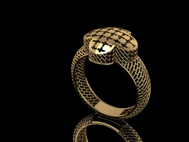 Cut Van Cleef Fyvzhn Khor Ring 3D Model — image 6