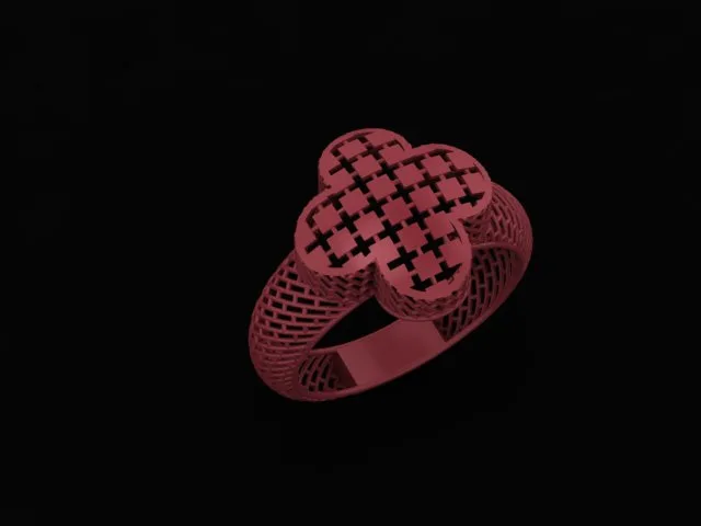 Cut Van Cleef Fyvzhn Khor Ring 3D Model — image 2