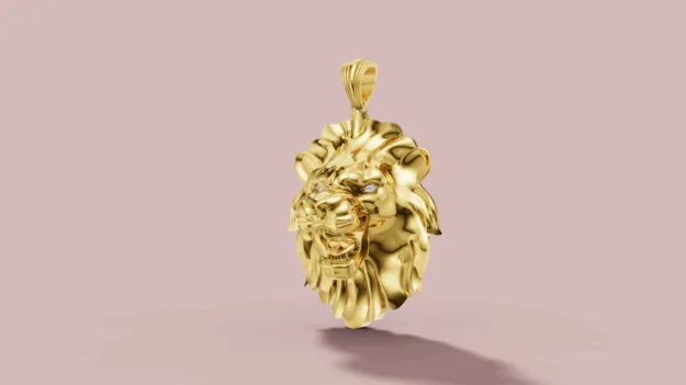 Lion Sar Pendant 3D Model