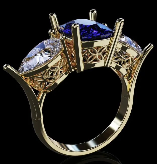Ashk Kashn Ring 3D Model