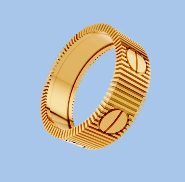 Cartier Love Namhdod Ring 3D Model