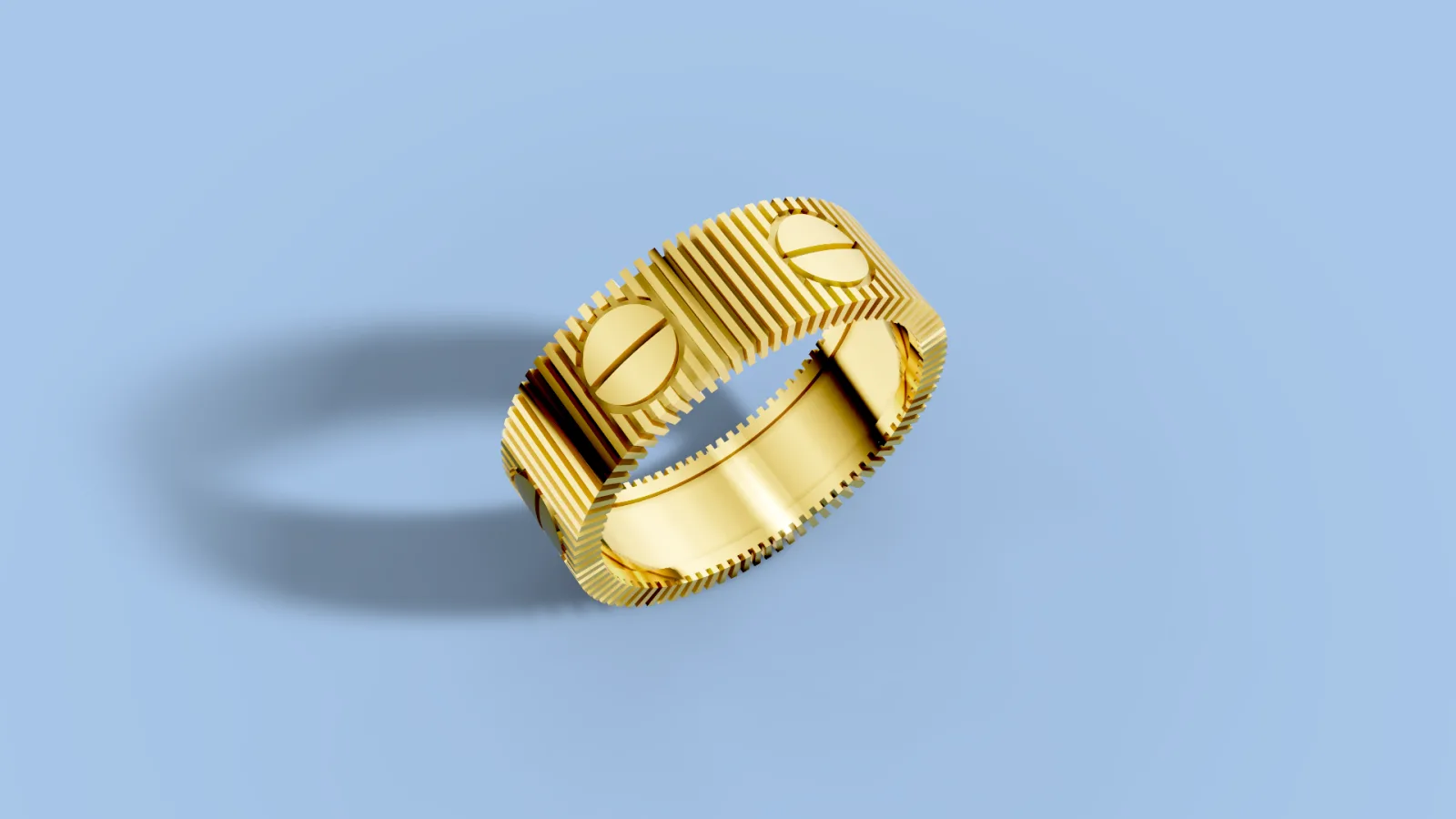 Cartier Love Namhdod Ring 3D Model — image 2
