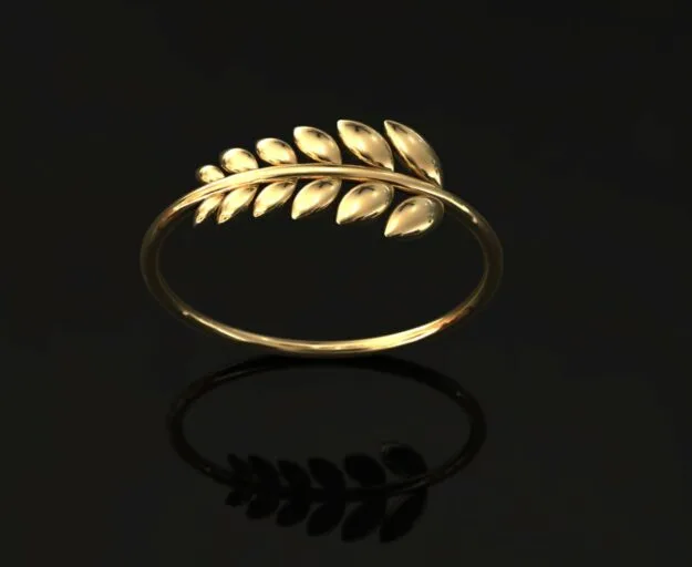 Leaf Ziton Ring 3D Model