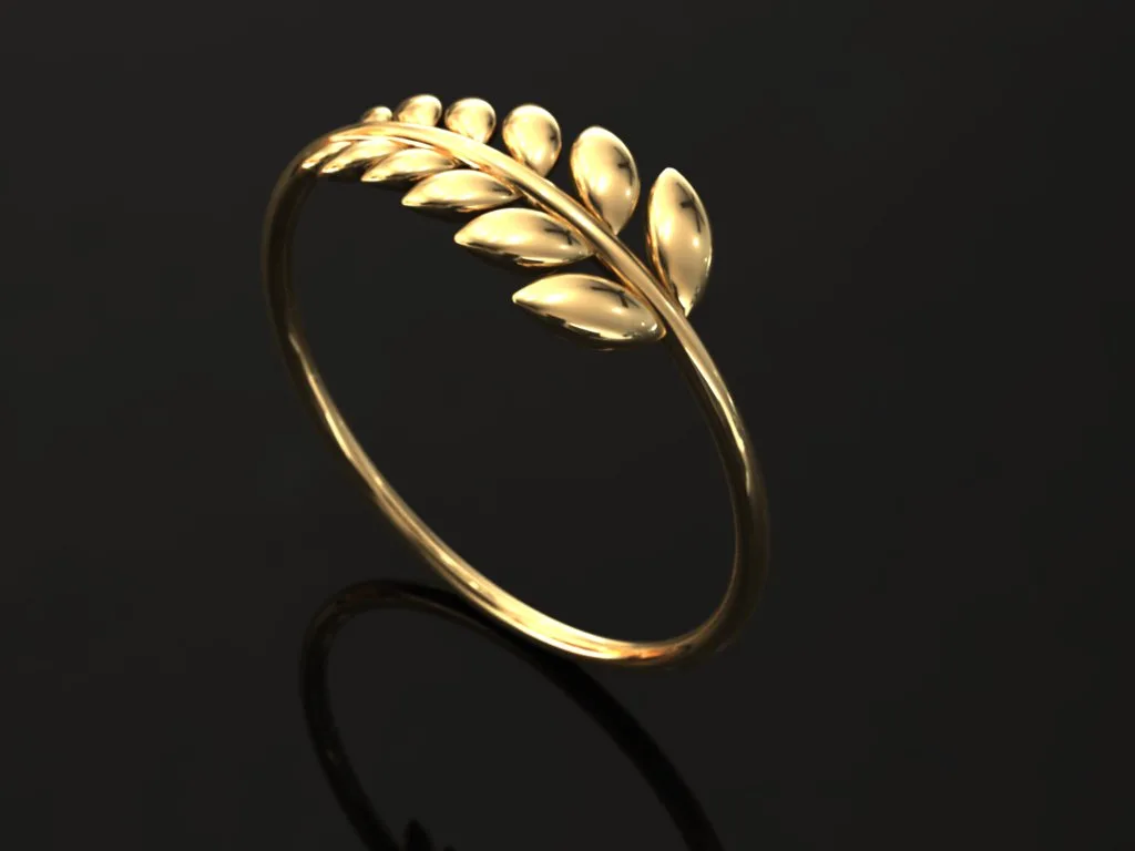 Leaf Ziton Ring 3D Model — image 2