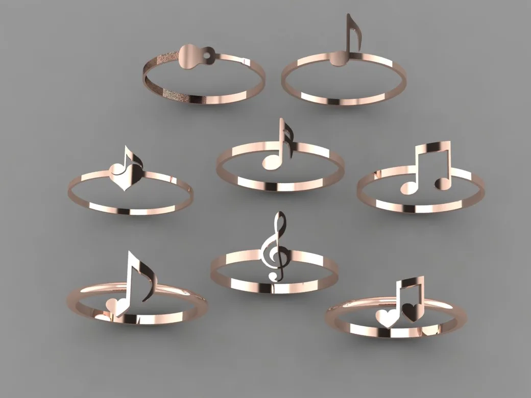 Minimal Mosighi Ring Collection 3D Model — image 6