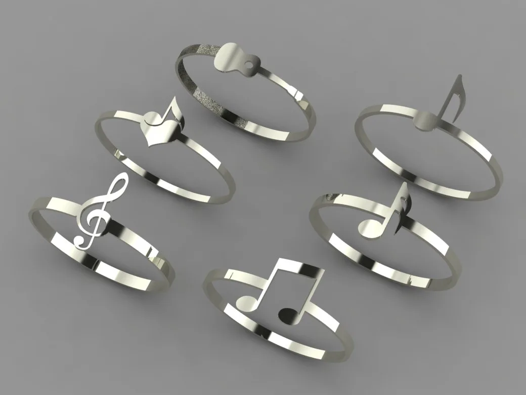 Minimal Mosighi Ring Collection 3D Model — image 5