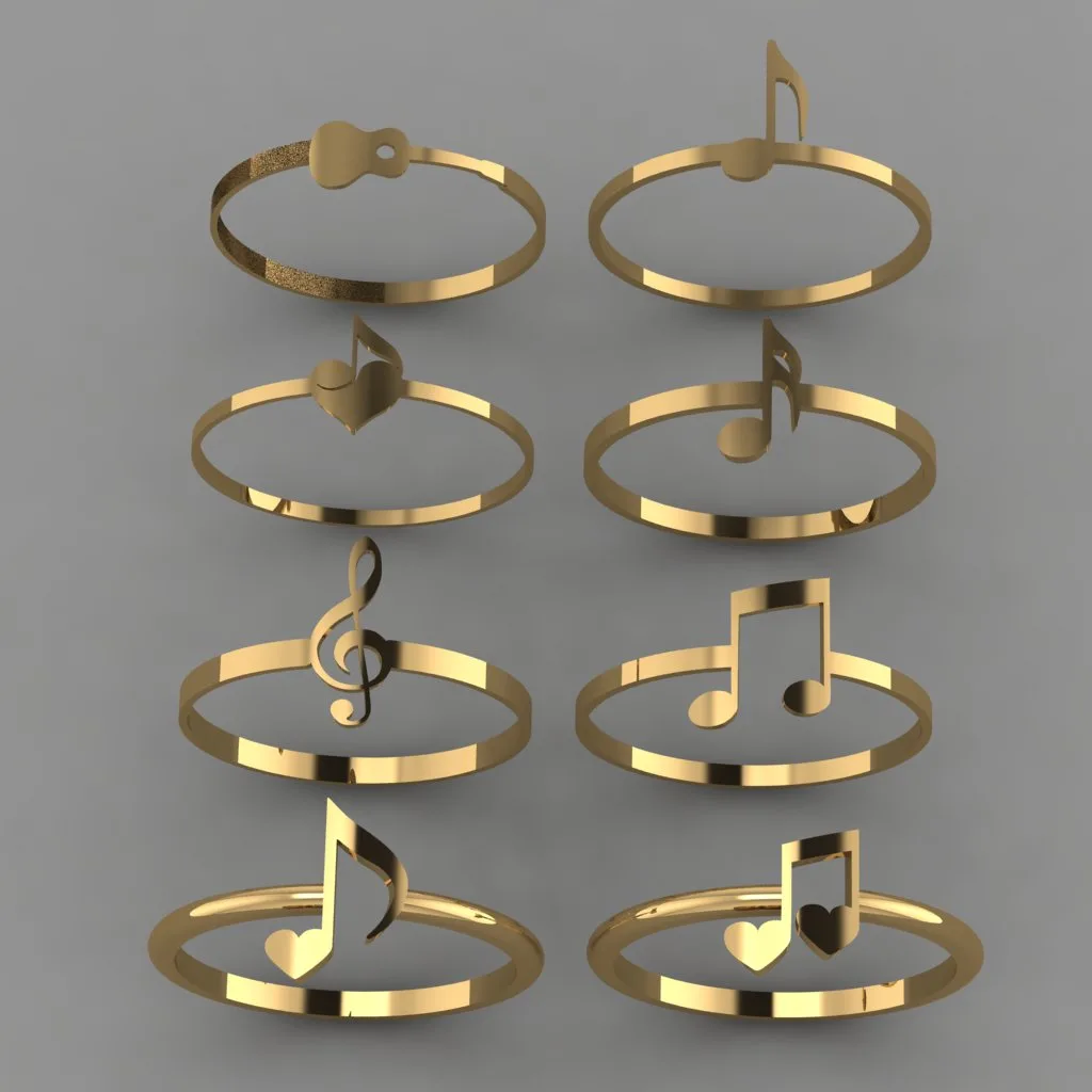 Minimal Mosighi Ring Collection 3D Model — image 2