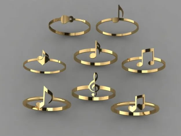 Minimal Mosighi Ring Collection 3D Model