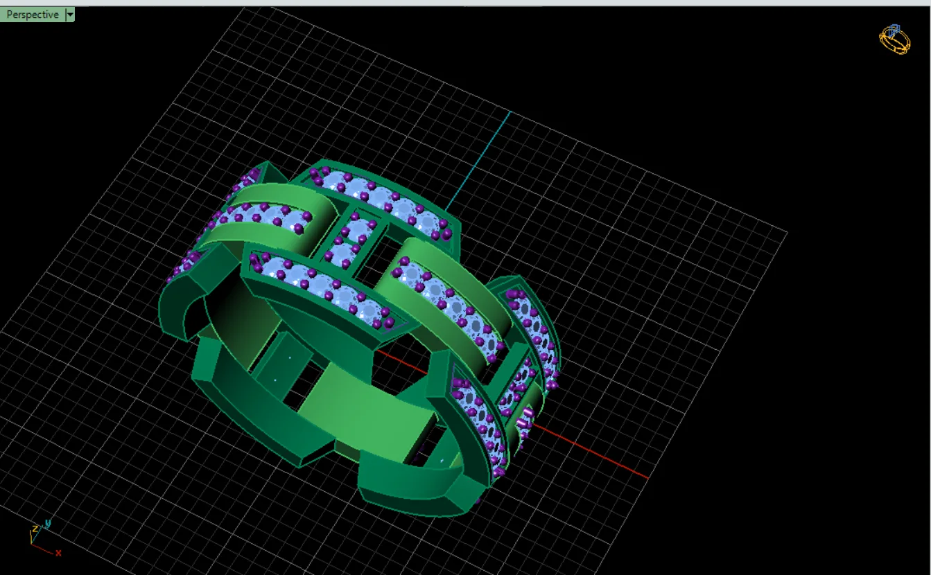 Men's Takrar Shondeh Ring Jewelry 3D Model — image 2