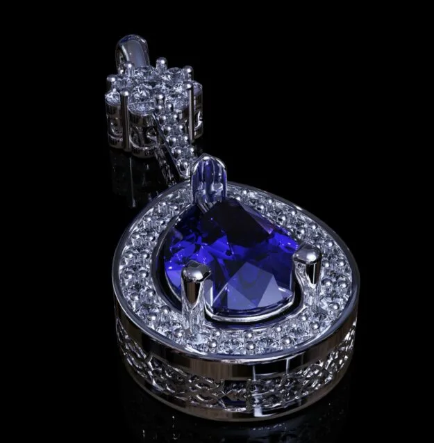 Stone Khor Pendant 2 3D Model