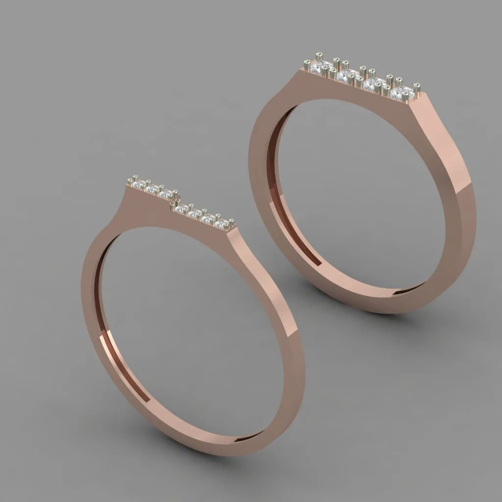 Minimal Ring Collection 3D Model — image 4