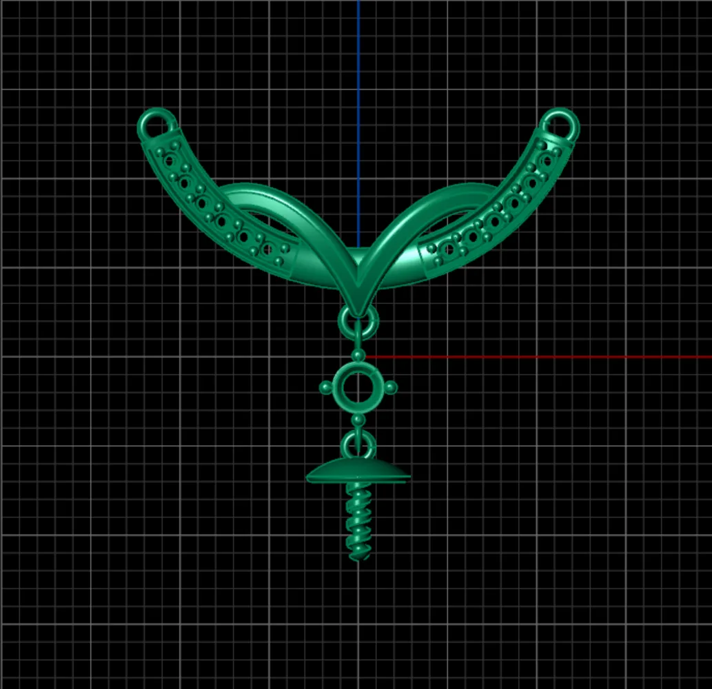 Pearl Galamira Pendant 3D Model — image 4