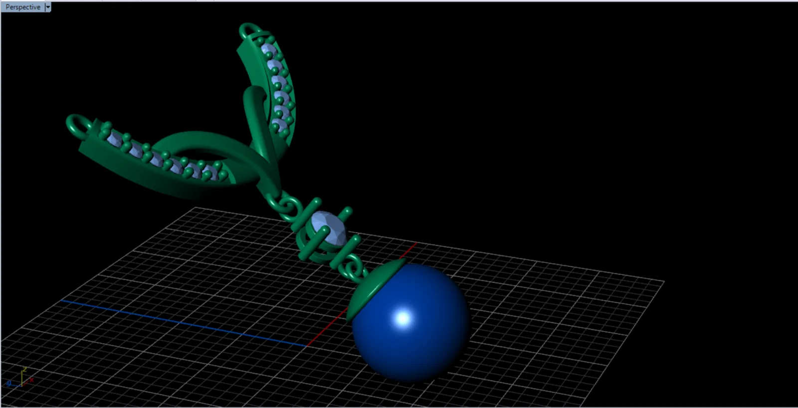 Pearl Galamira Pendant 3D Model — image 6