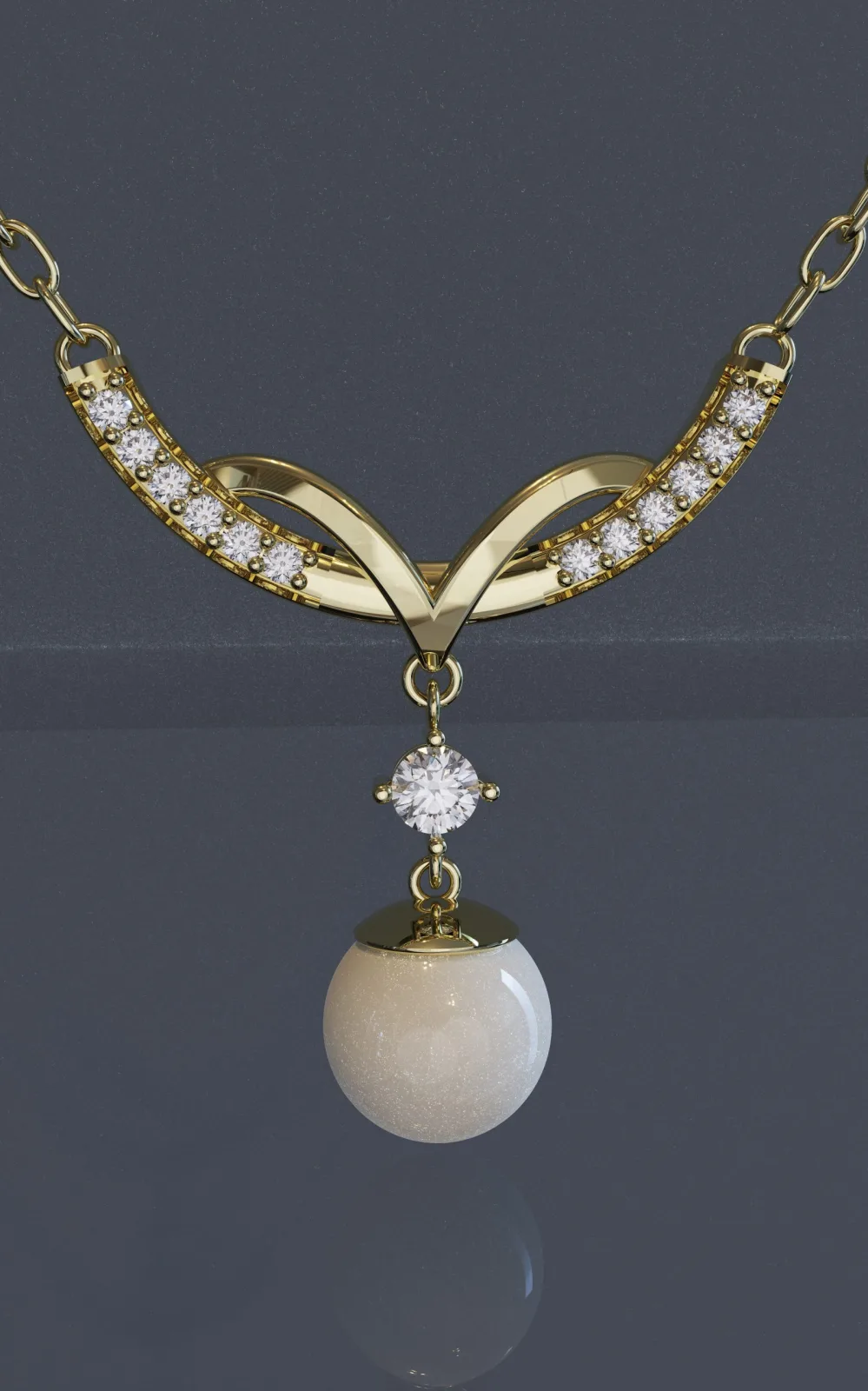 Pearl Galamira Pendant 3D Model — image 2
