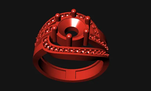Stone Ring 3D Model — image 2