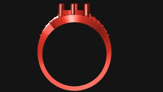 Stone Ring 3D Model — image 4