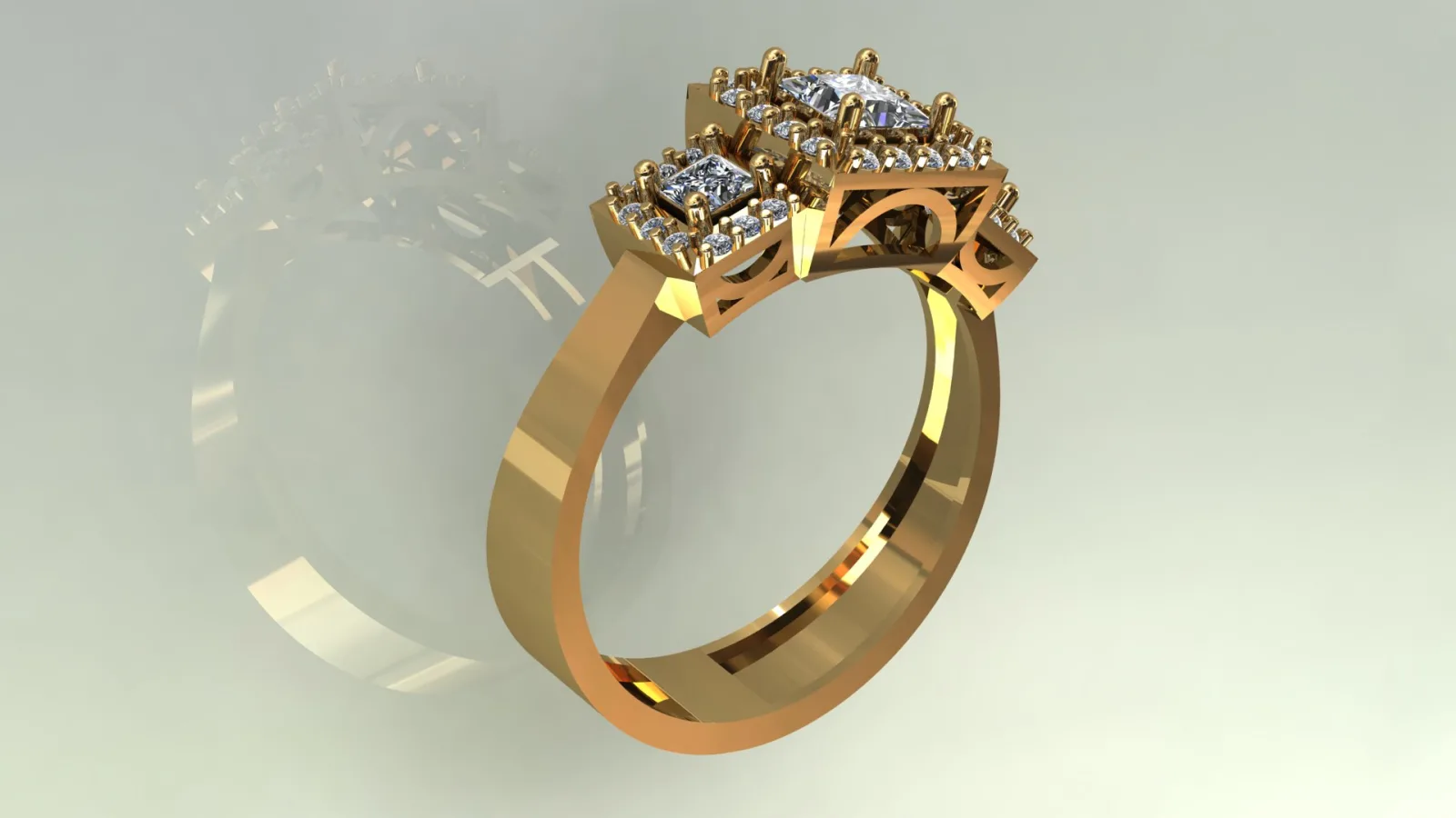 Hilo Ghalo Ring Three 3D Model — image 9