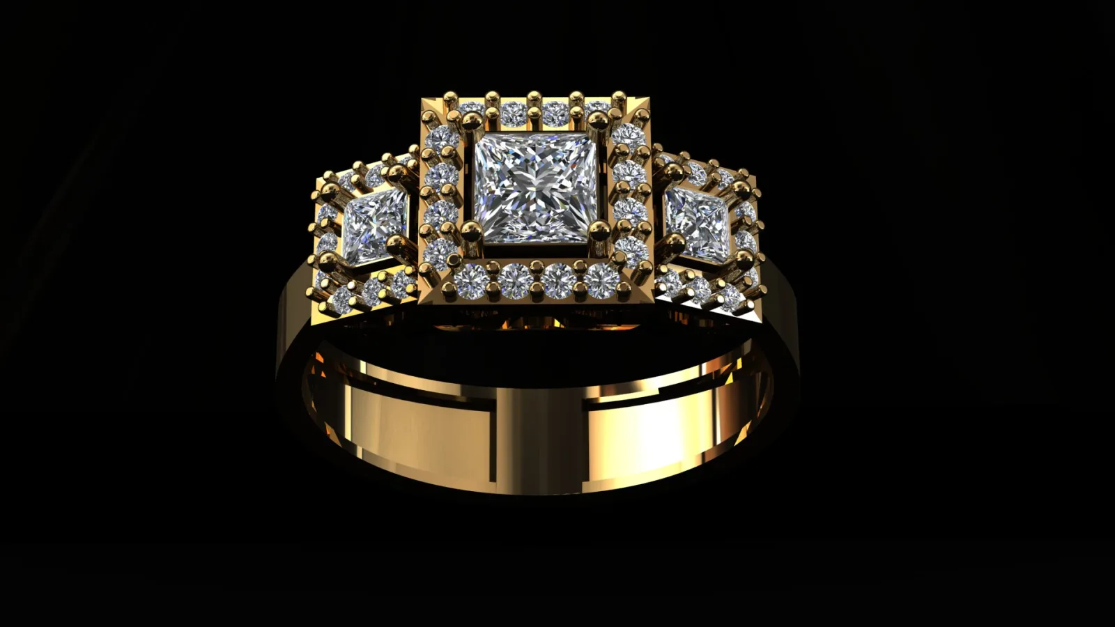 Hilo Ghalo Ring Three 3D Model — image 7