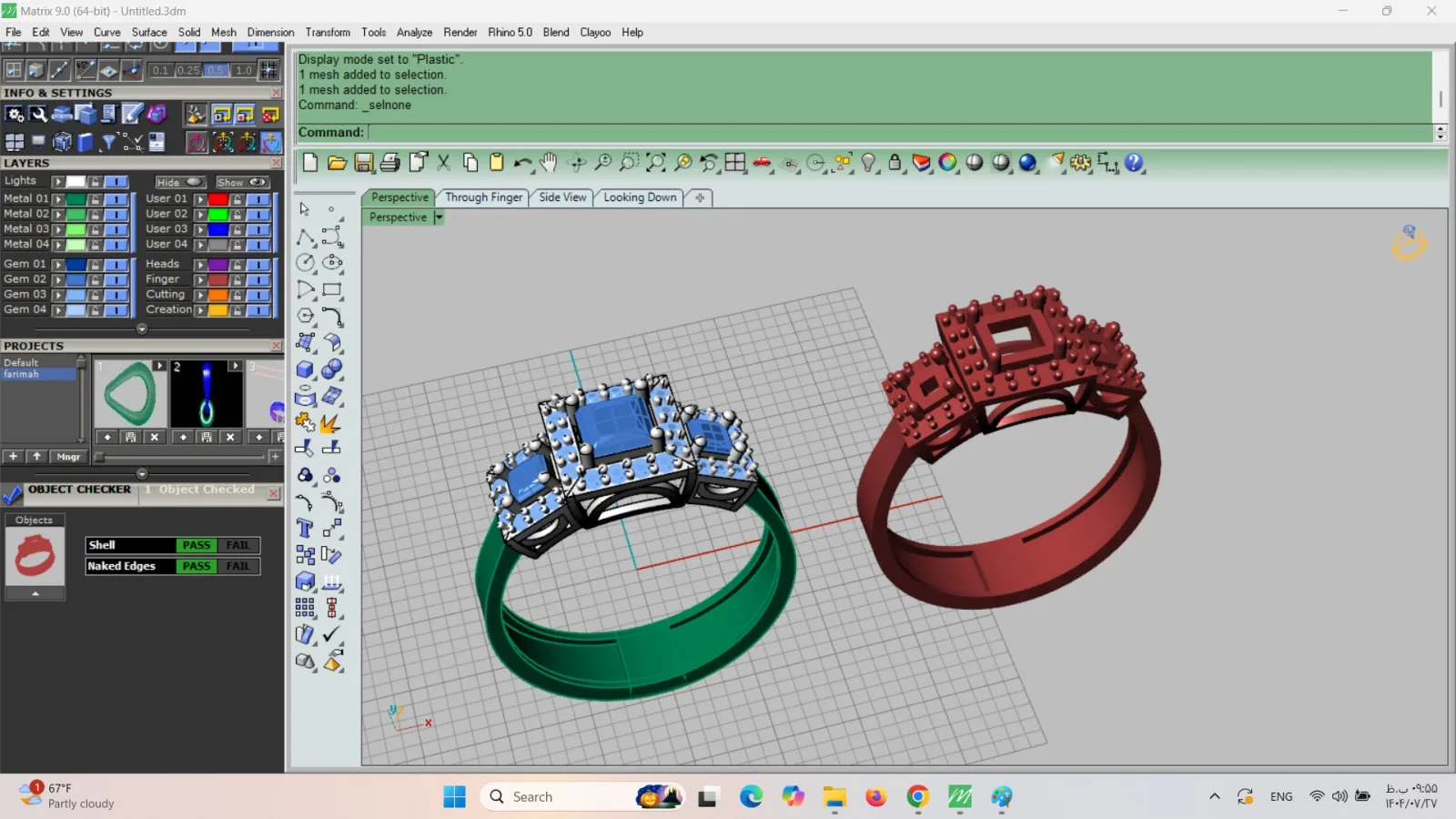 Hilo Ghalo Ring Three 3D Model — image 3