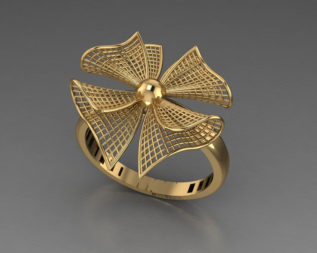Flower Fyvzhn Ring 3D Model — image 3