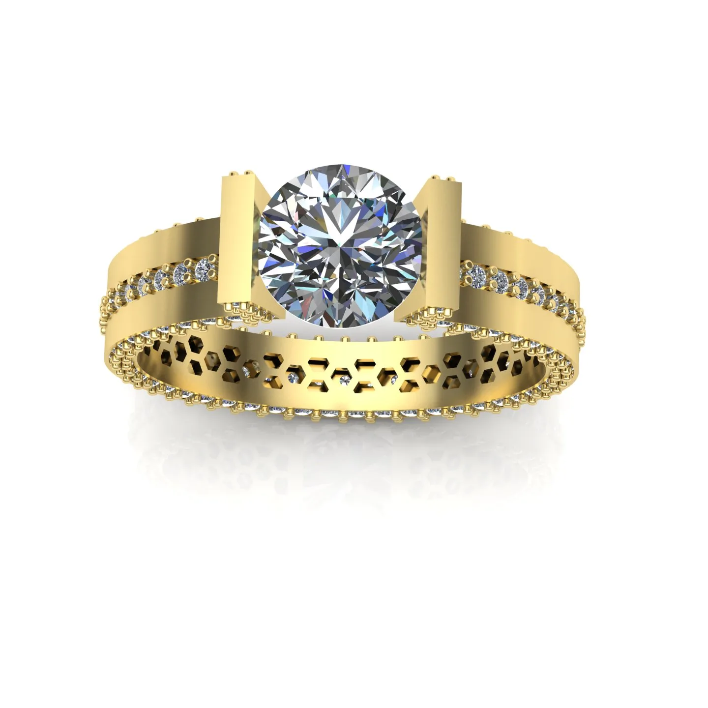 Ring Solitaire Ring Code 010 3D Model — image 12
