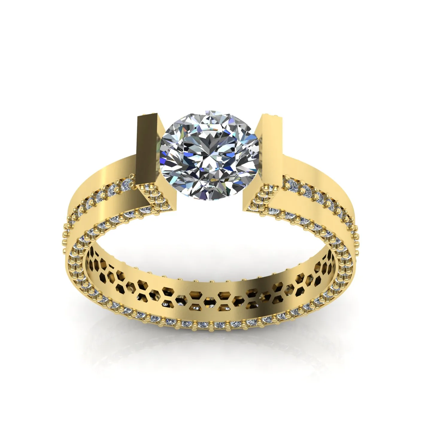 Ring Solitaire Ring Code 010 3D Model — image 13