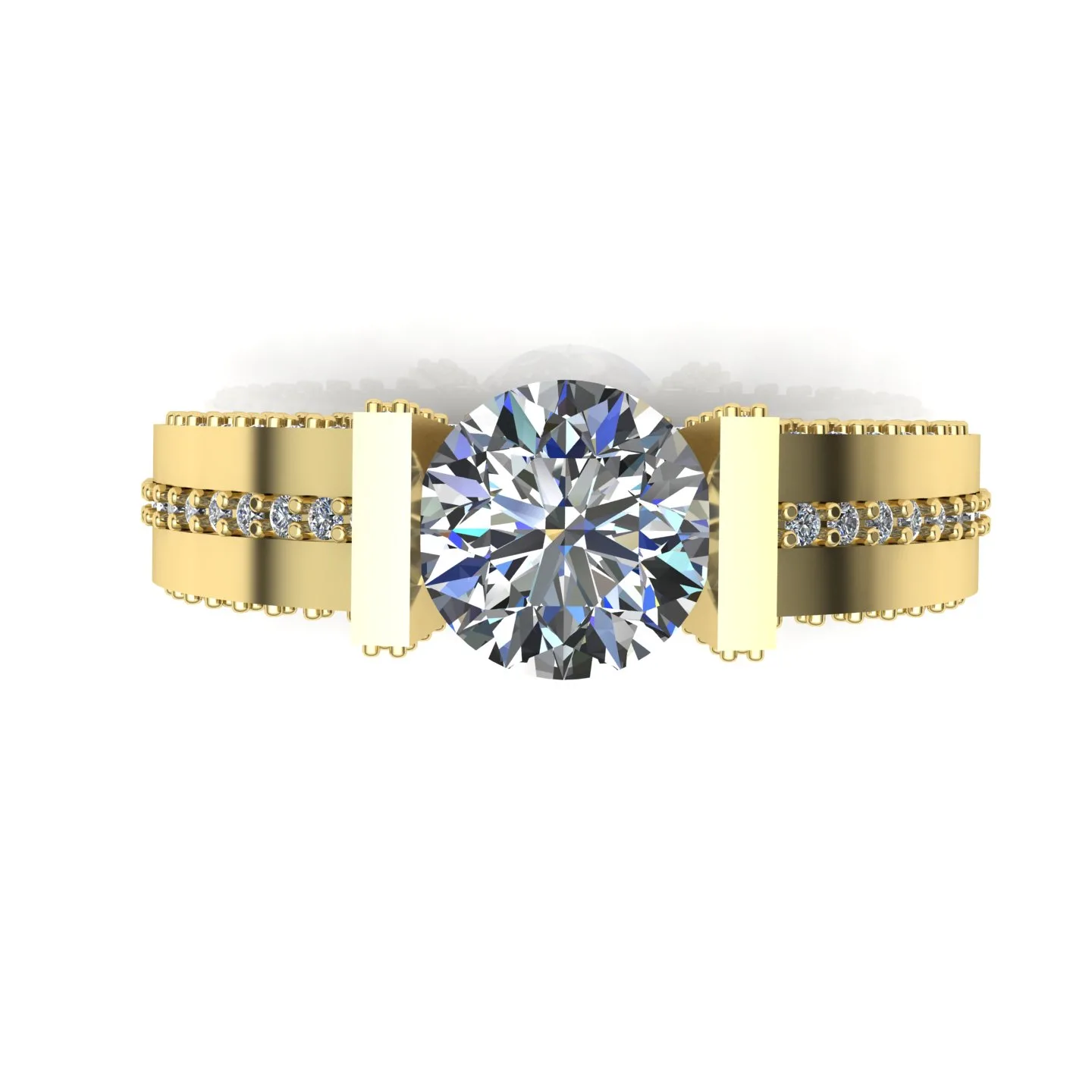 Ring Solitaire Ring Code 010 3D Model — image 11