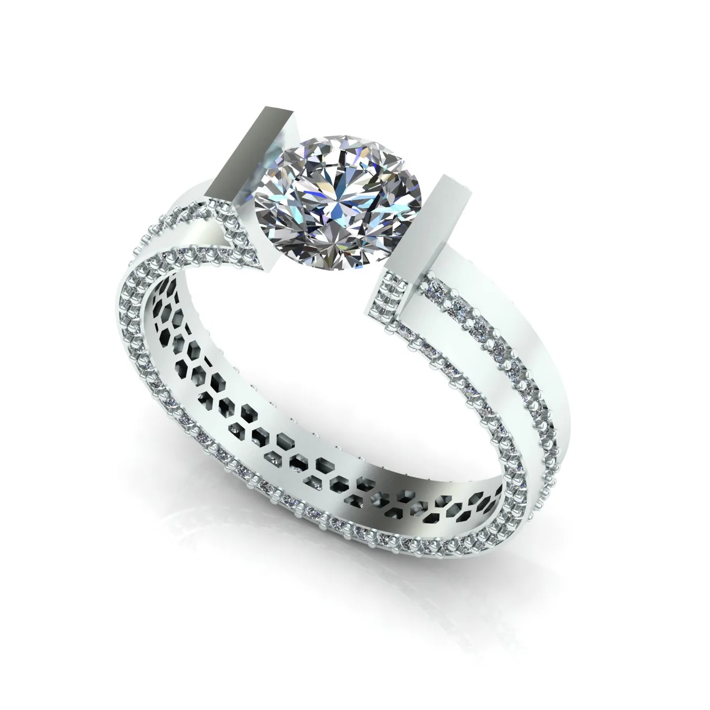 Ring Solitaire Ring Code 010 3D Model — image 10