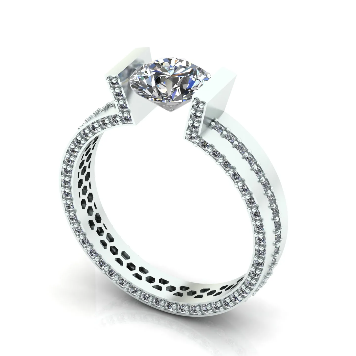 Ring Solitaire Ring Code 010 3D Model — image 4