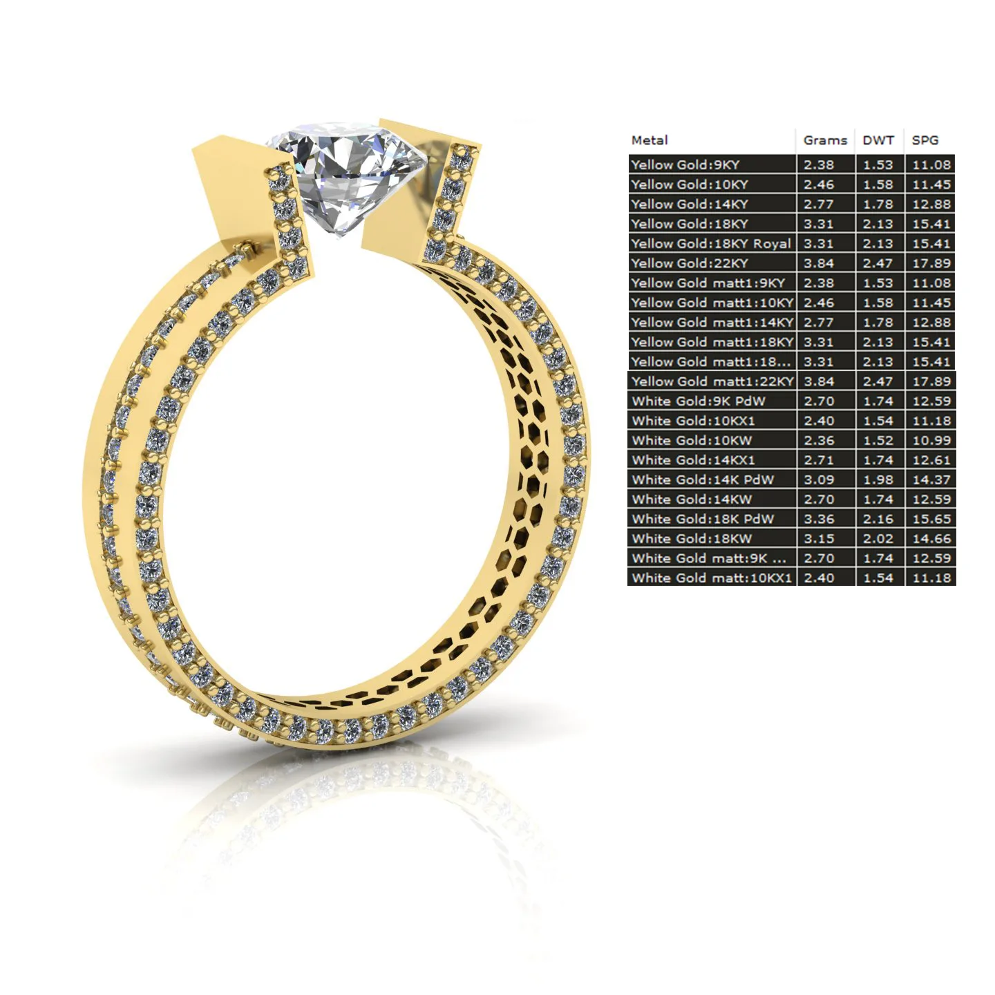 Ring Solitaire Ring Code 010 3D Model — image 6