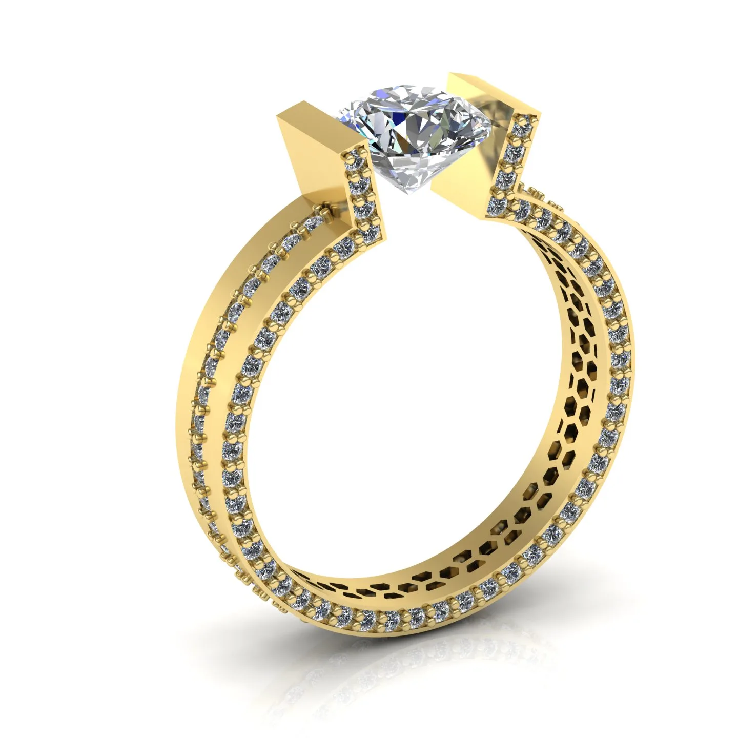 Ring Solitaire Ring Code 010 3D Model — image 9
