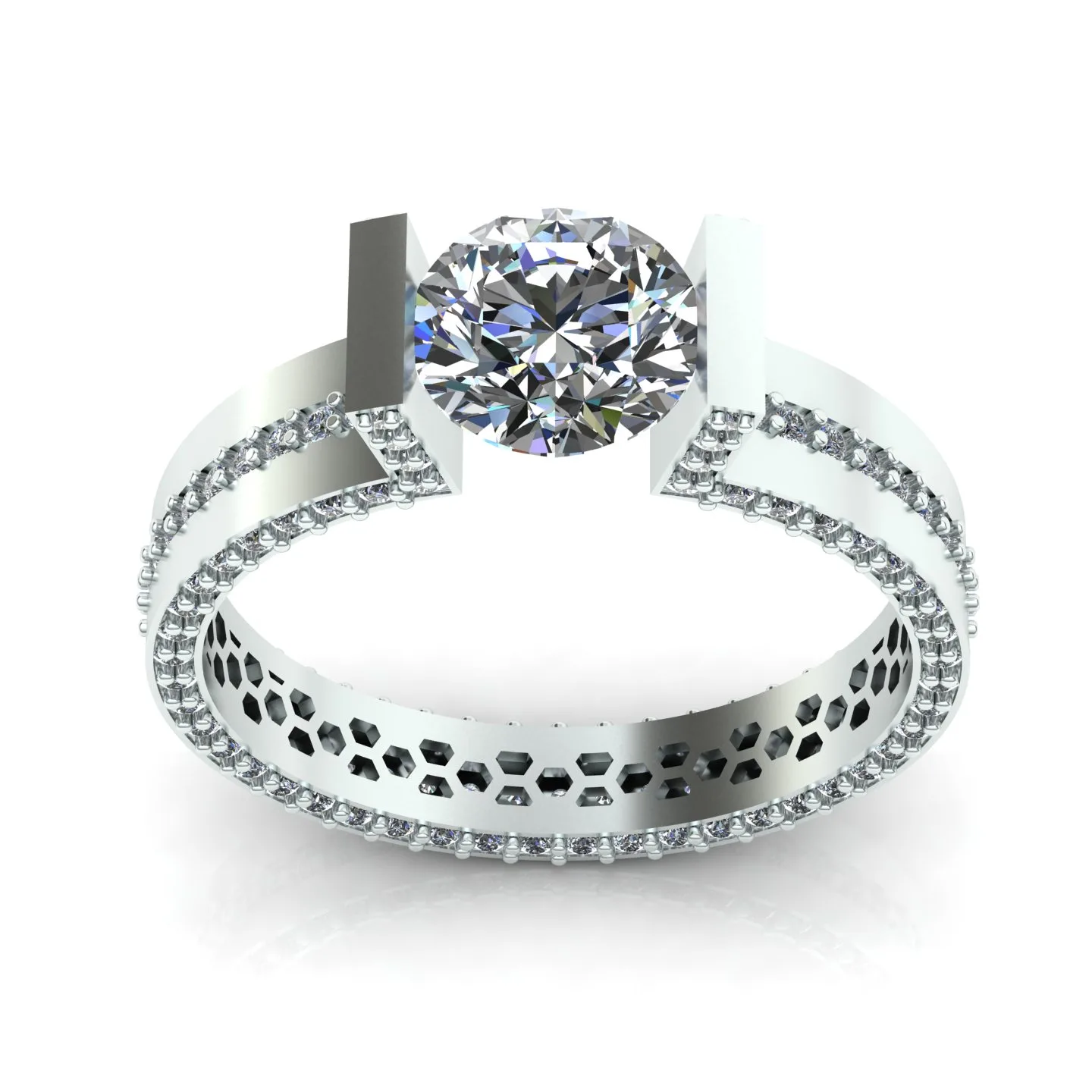 Ring Solitaire Ring Code 010 3D Model — image 3