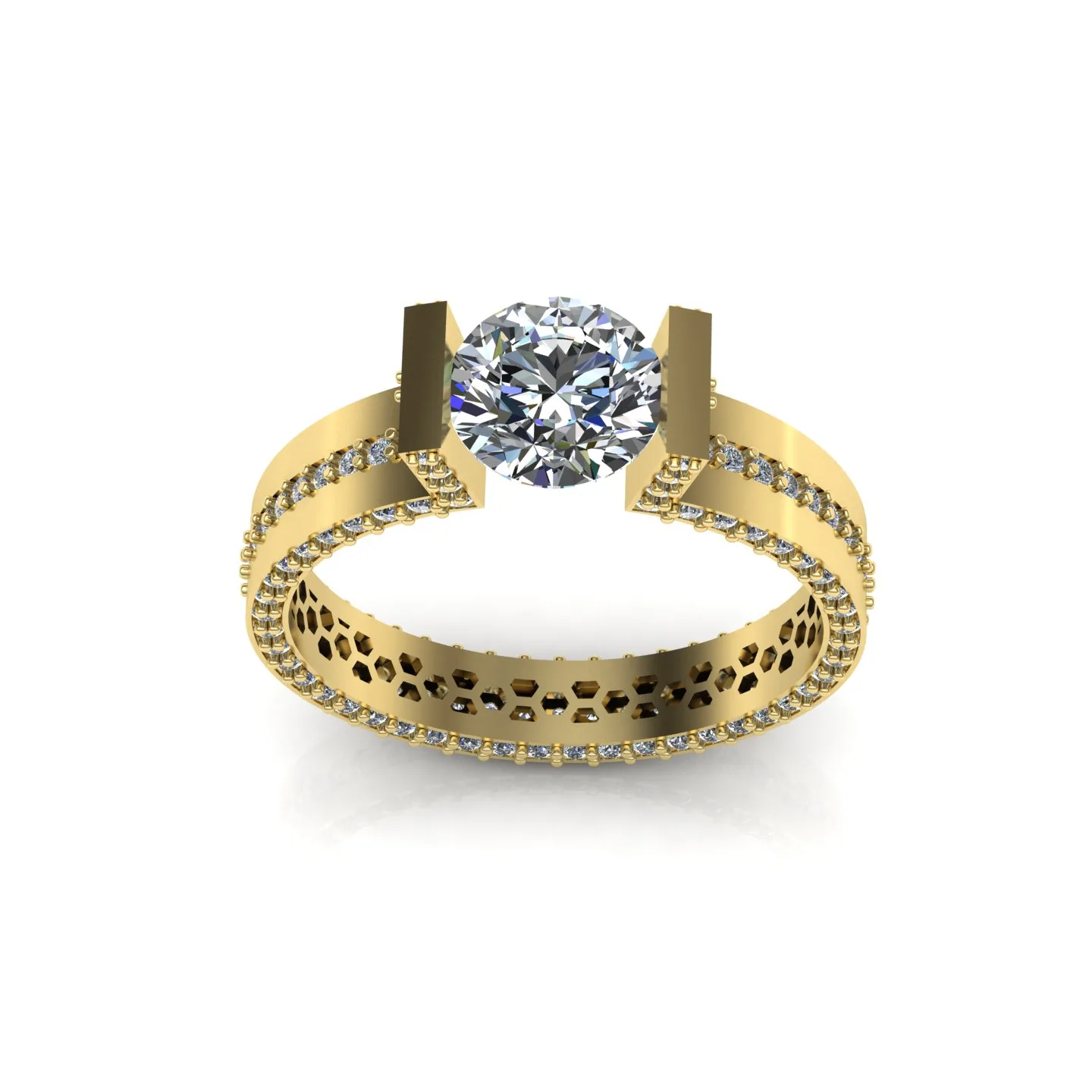 Ring Solitaire Ring Code 011 3D Model — image 7