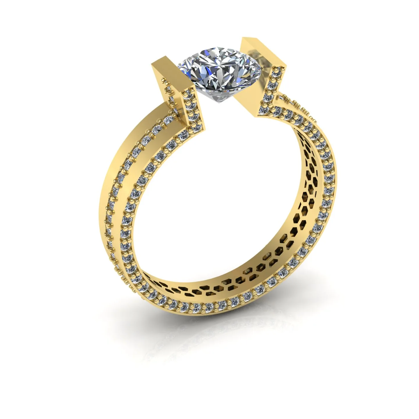Ring Solitaire Ring Code 011 3D Model — image 3