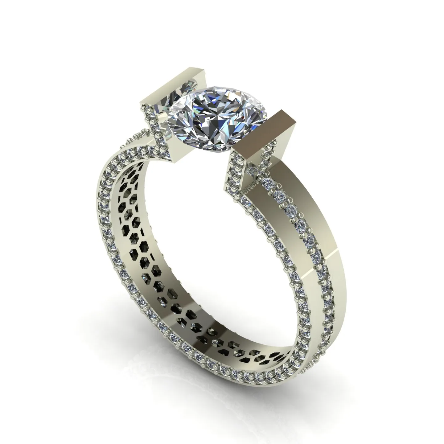 Ring Solitaire Ring Code 011 3D Model — image 12