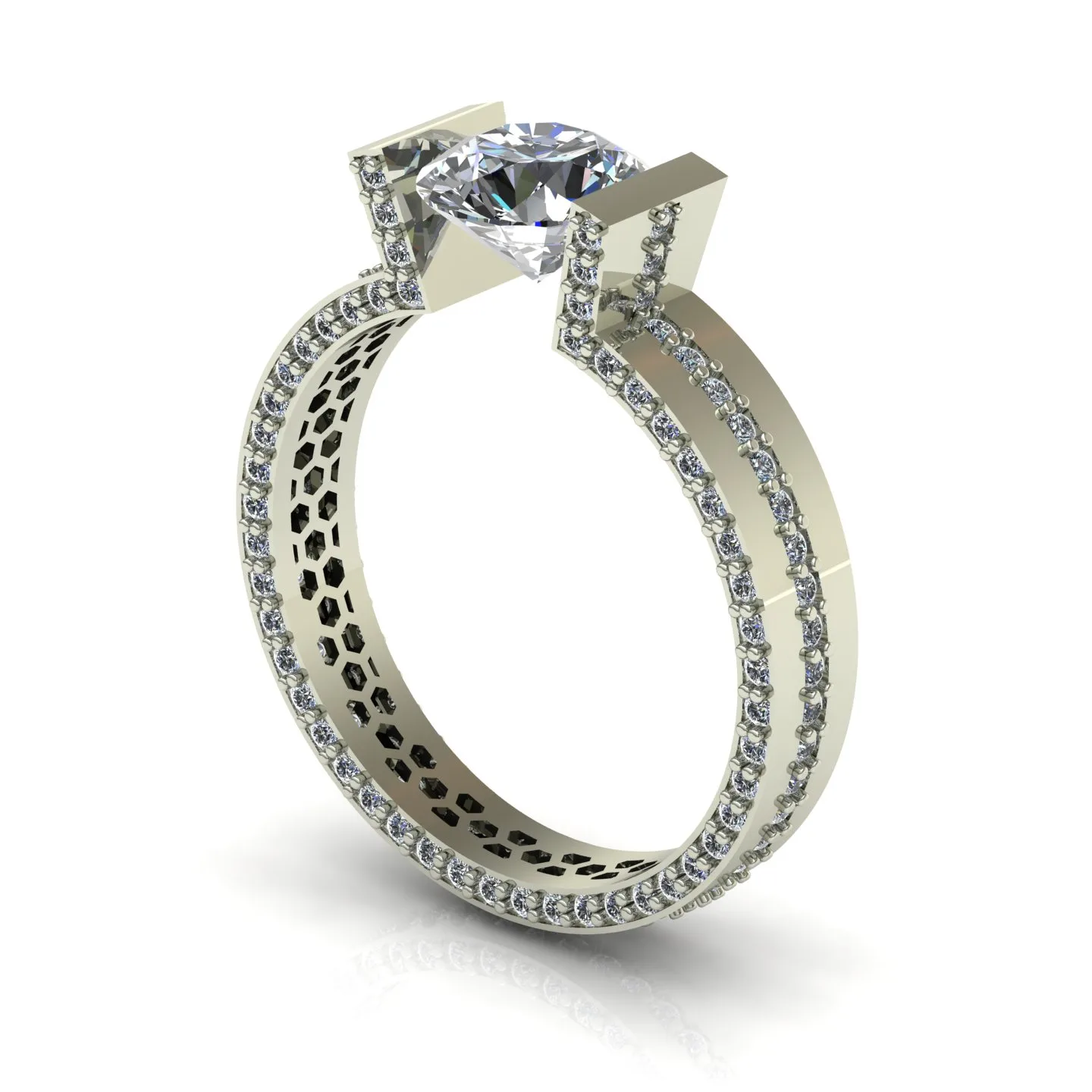 Ring Solitaire Ring Code 011 3D Model — image 11