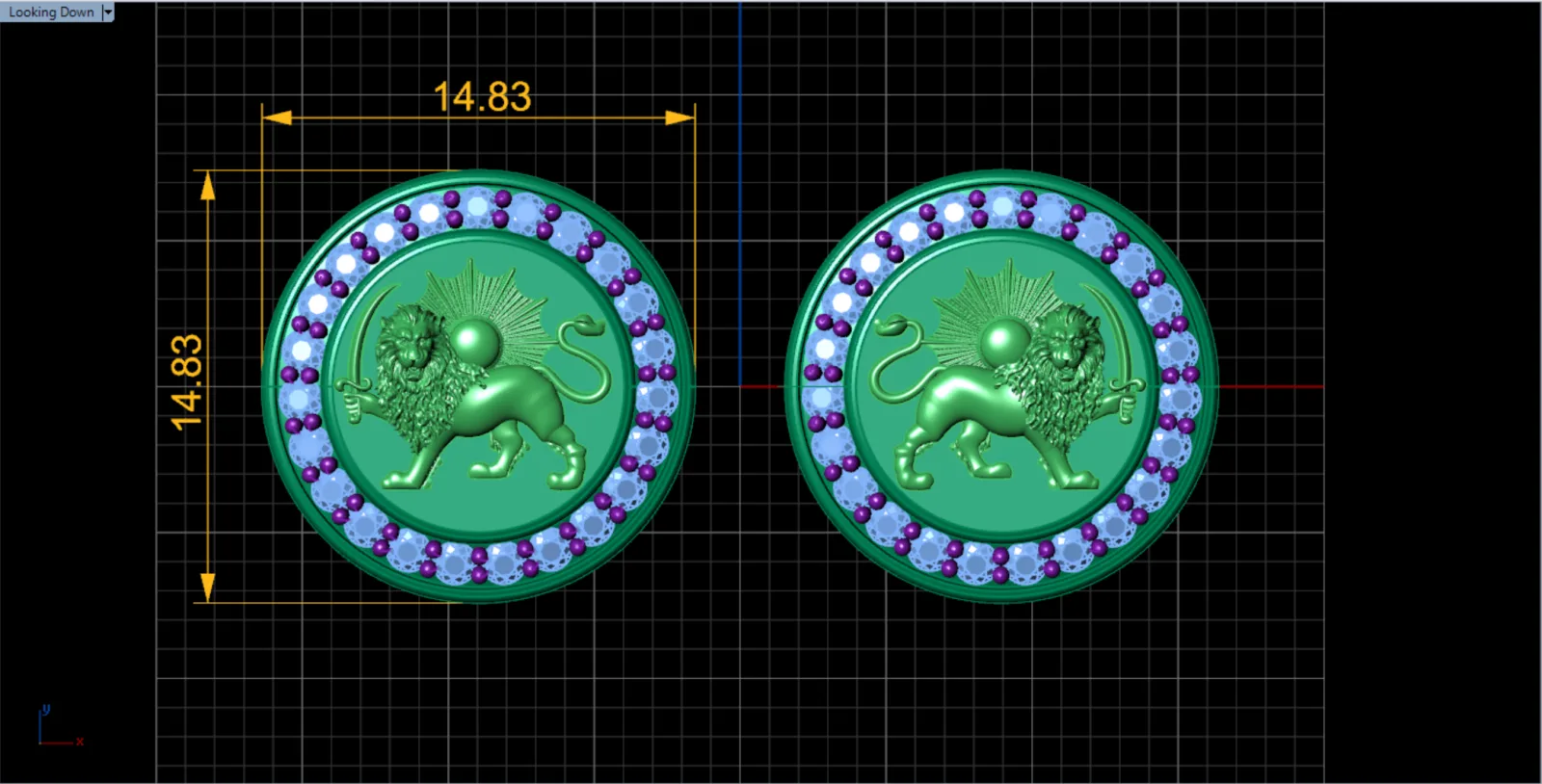 Lion Sun Dakmeh Sar Astin 3D Model — image 2