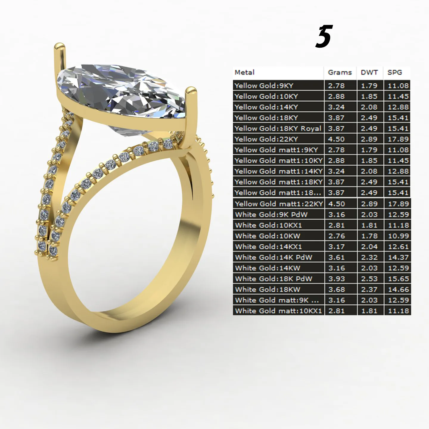 Markiz Ring Collection 3D Model — image 24