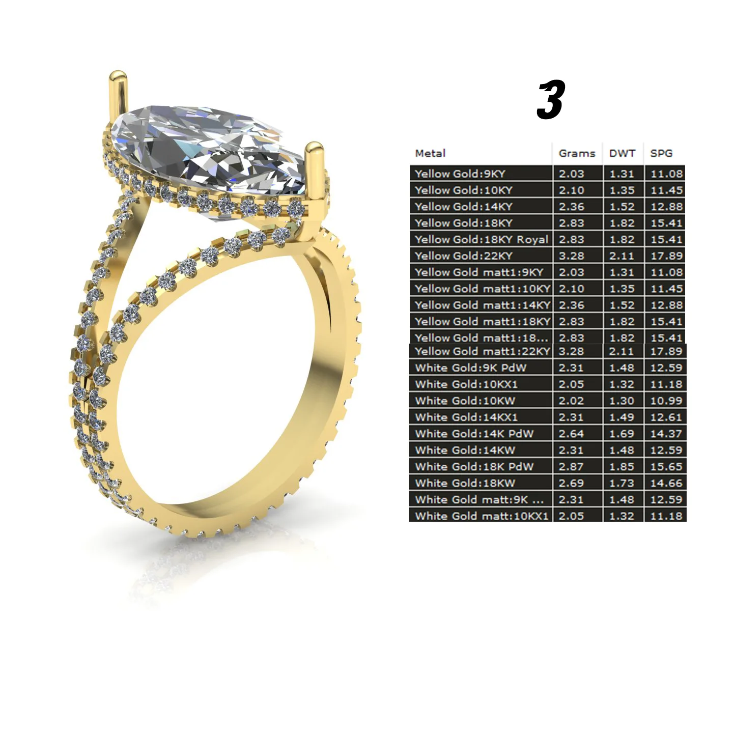 Markiz Ring Collection 3D Model — image 22