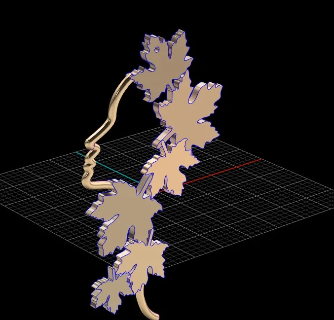 Leaf Chahreh Fyvzhn Medallion 3D Model — image 2