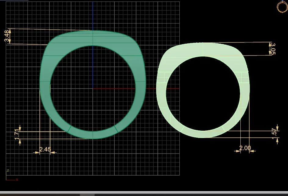 Jam Wedding Band Set 001 3D Model — image 5