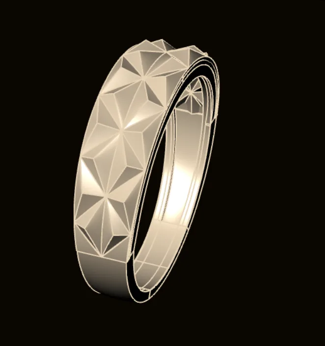 Cut Ring Code 01 3D Model — image 2