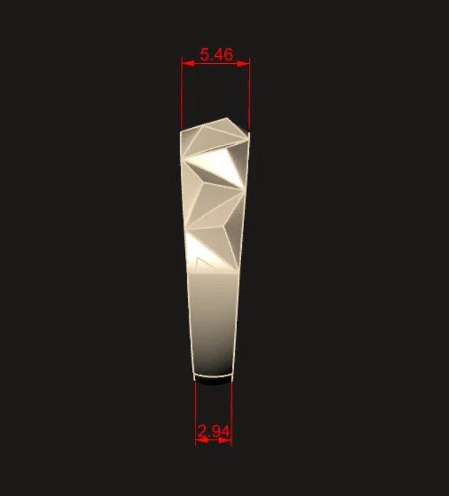 Cut Ring Code 04 3D Model — image 2