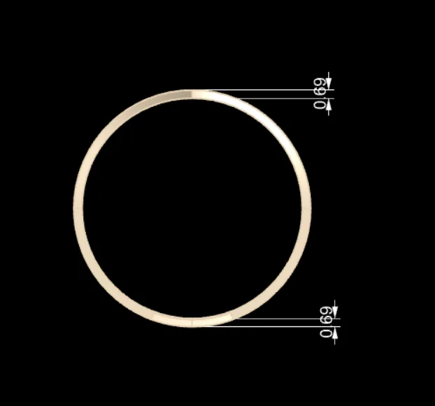 Minimal Ring Code 001 3D Model — image 3