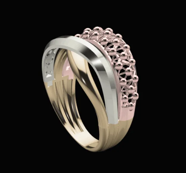Cut Chand Takeh Khor Ring Code 04 3D Model