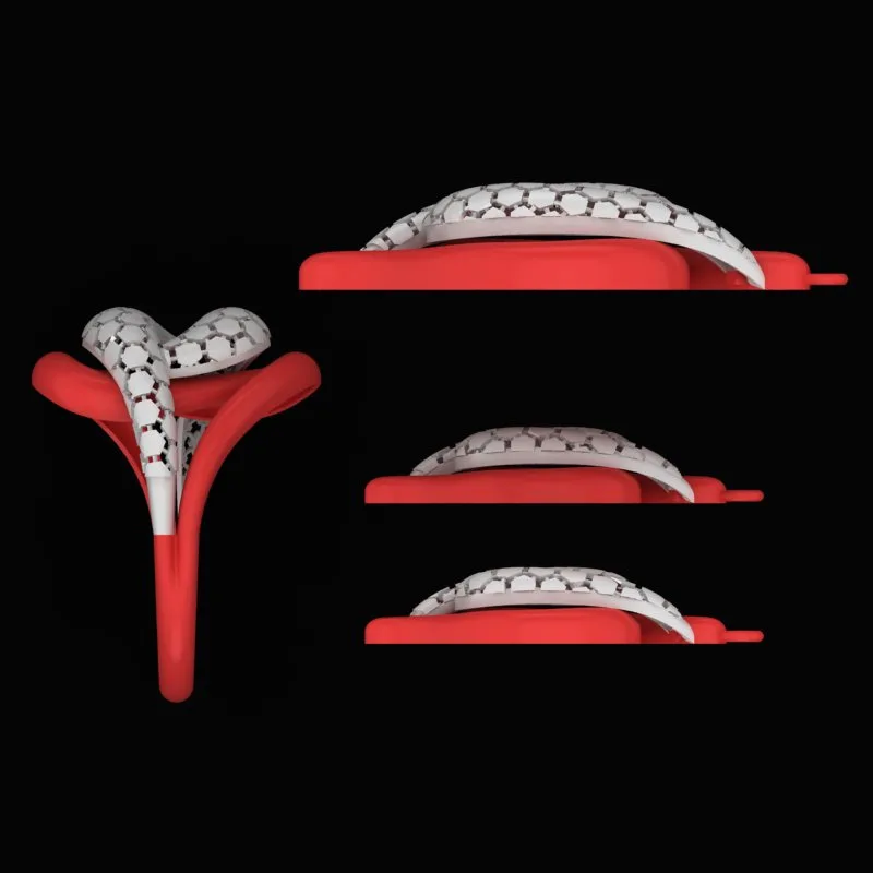 Cut Khor Half Set N-T-A-07 3D Model — image 4