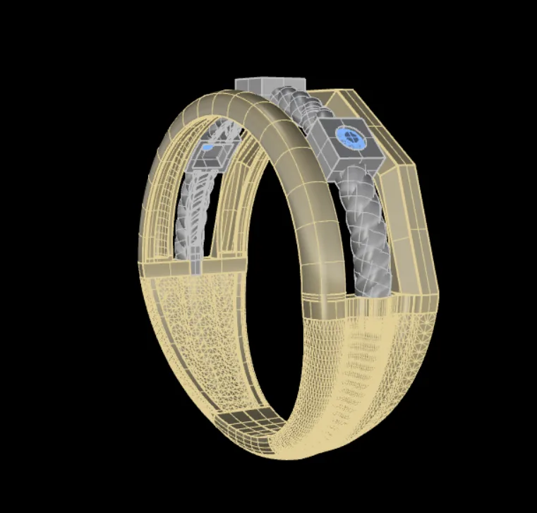 Chand Takeh Ring Code 08 3D Model
