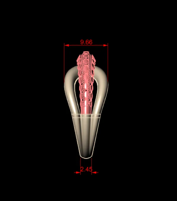 Cut Chand Takeh Khor Ring Code 09 3D Model — image 2