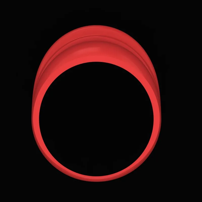 Matte Polished Ring R-M&B-02 3D Model — image 3