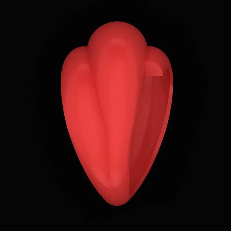 Matte Polished Ring R-M&B-05 3D Model — image 4